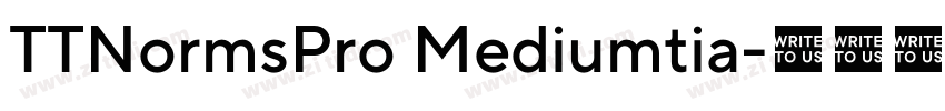 TTNormsPro Mediumtia字体转换